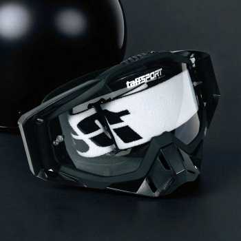 Gambar produk TaffSPORT Kacamata Helm Motor Goggles UV400 Protection Windproof Clear - UV400