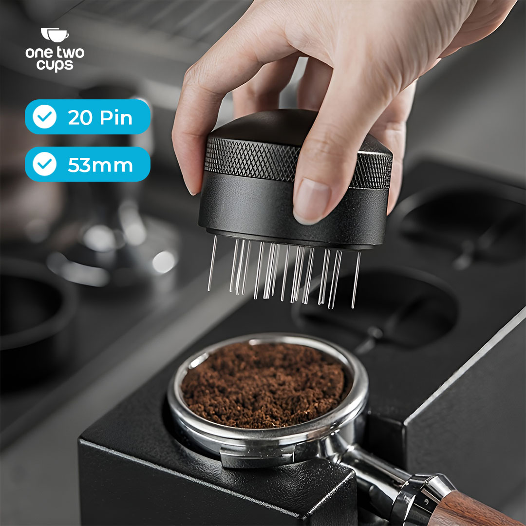 Gambar produk One Two Cups Jarum Kopi Espresso 20 Pin Needle Distribution Tool 53mm - ZH-6