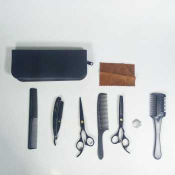 Gambar produk VP Set Gunting Rambut Salon 7in1 Buffing Stainlees Steel 4Cr13 - VP678