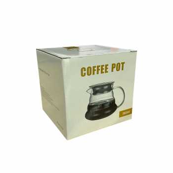 Gambar produk GIANXI Teko Kopi Coffee Server V60 Drip Pour Over Borosilicate Glass 360ml - XGS-36/60