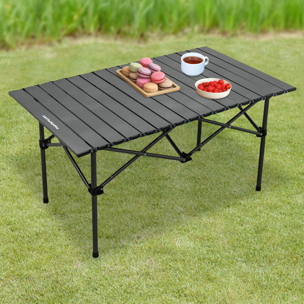 Gambar produk TaffSPORT Meja Lipat Piknik Portable Foldable Camping Table with Bag 95x55x50cm - AF59