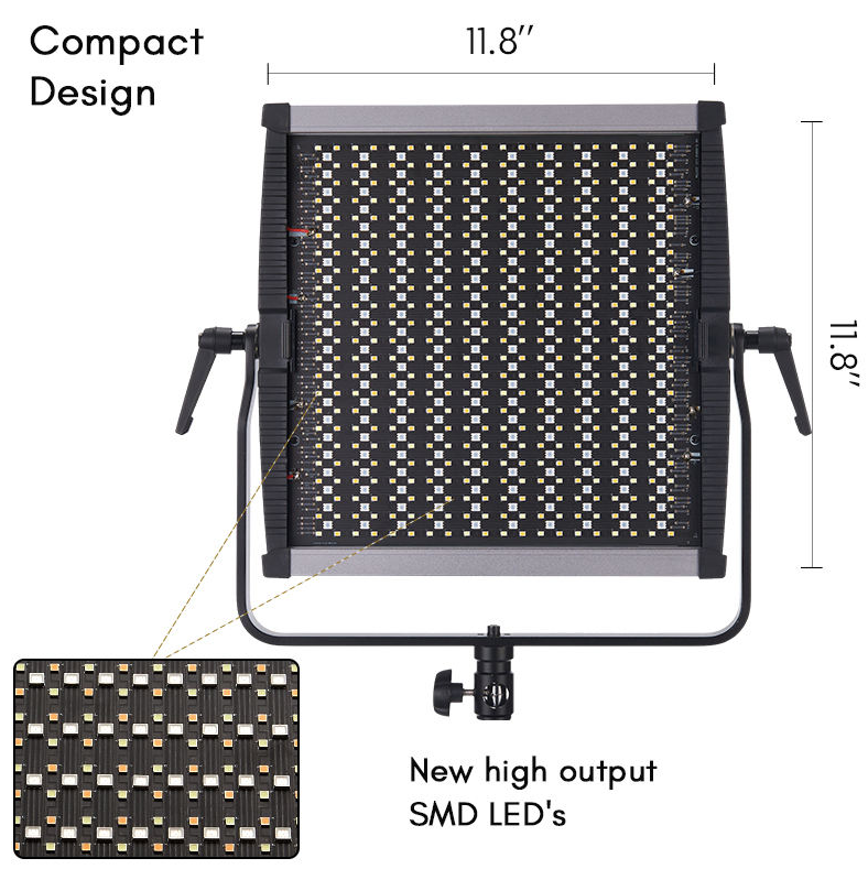 Gambar produk TOLIFO Lampu Kamera Foto Video Adjustable RGB LED Studio Flash 100W - GK-S100RGB
