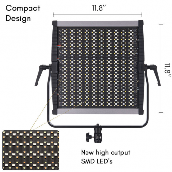Gambar produk TOLIFO Lampu Kamera Foto Video Adjustable RGB LED Studio Flash 100W - GK-S100RGB