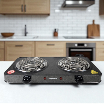 Gambar produk Taffware Kompor Listrik 2 Tungku Portable Coil Hot Plate 2000W - SHP-5813