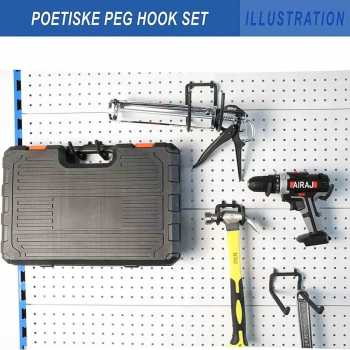 Gambar produk MCIRON Gantungan Dinding Double Hook Wall Mount Organizer Heavy Duty Straight - MC006