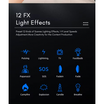 Gambar produk Tolifo Lampu Video LED Bi-Color COB Video Light 400W 6500K - KW-500B PRO