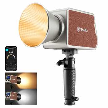 Gambar produk Tolifo Lampu Palm LED Bowens Video Light Bi-Color 2700-6500K 100W - PL-100B