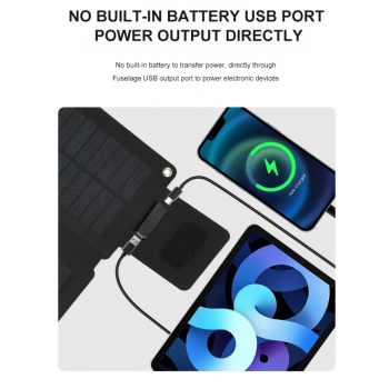 Gambar produk Lifewon Panel Surya Lipat Solar Panel Portable with USB Type C 12W 5V - LI5