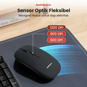 Gambar produk Taffware Mouse Wireless Bluetooth Optical 2.4GHz Silent Click 1200DPI - M8120G
