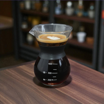 Gambar produk One Two Cups Coffee Server Chemex Drip Pour Over Borosilicate Glass 400ml - SE111