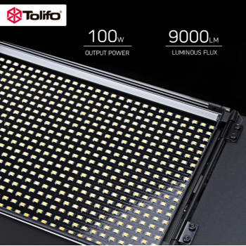 TOLIFO Lampu Kamera Foto Video Adjustable Studio Light LED 100W 9000LM - GK-S100B PRO