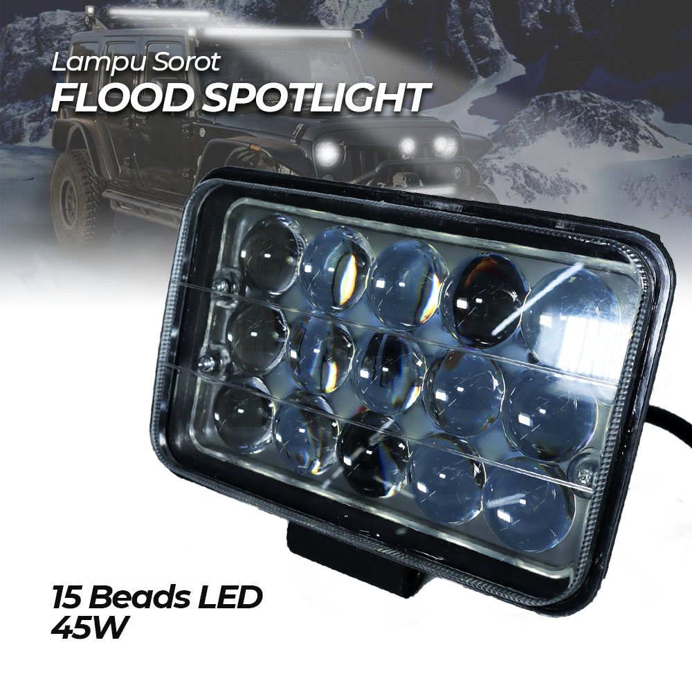 Gambar produk Xianyi Lampu Sorot Tembak Floodlight Natural White 15 LED IP67 45W - SDL1846