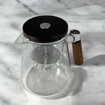 MALAX Teko Teh Kaca Saringan Tahan Panas One Click Filter Teapot 800ml - ML-8
