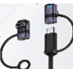 HUXUAN Charger Magnetik Adapter USB Type C for Garmin Fernix 7 6S - HX12