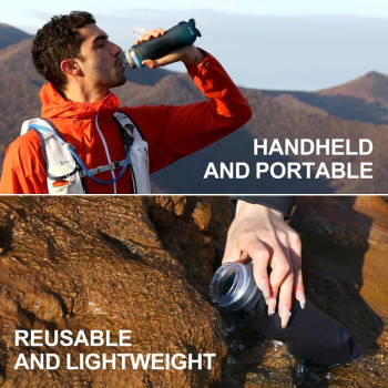 Gambar produk TaffSPORT Botol Minum Soft Flask Foldable Sport Water Bottle TPU 500ml - TF876