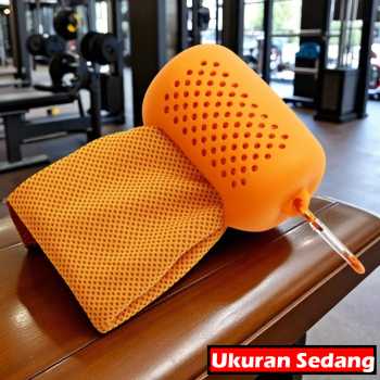 ASOLID Handuk Microfiber Quick Dry Cooling Ice Towel Silicon Case - AS13