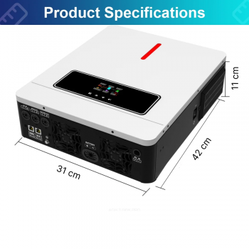 Gambar produk XMSJ Inverter Solar Controller Hybrid DC 48V to AC 230V 8200W - XS906