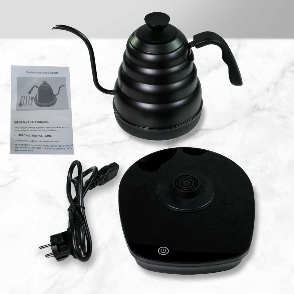 Gambar produk Ashata Teko Listrik Kopi Pemanas Air Leher Angsa Pour Over 1200W 800ml - GY-1658