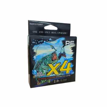 Gambar produk TaffSPORT Senar Pancing PE 4 Braided Strand Fishing Line 100M 2.0 - X4