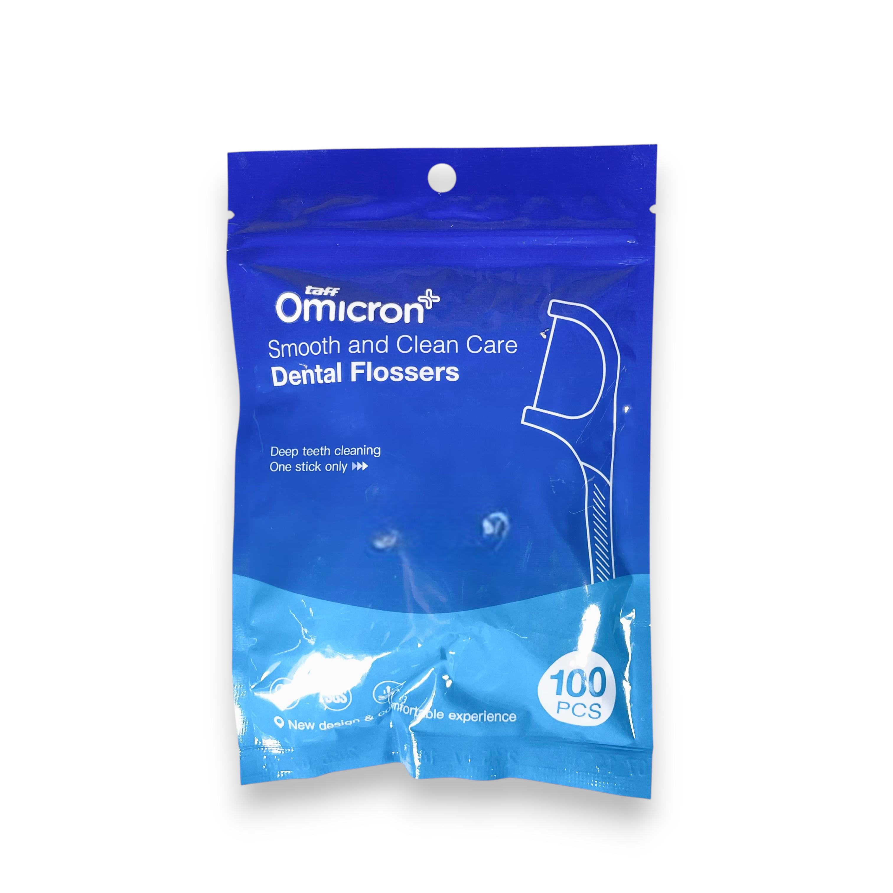 Gambar produk TaffOmicron Dental Floss Benang Gigi Pembersih Plak 100 PCS - TF-100
