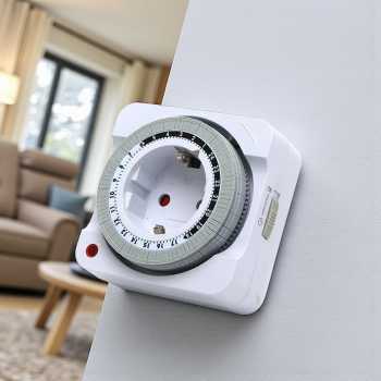 Gambar produk BLOWINS Mechanical Timer Switch Mekanikal Analog 24 Jam 16A 3600W - MT06A-GR