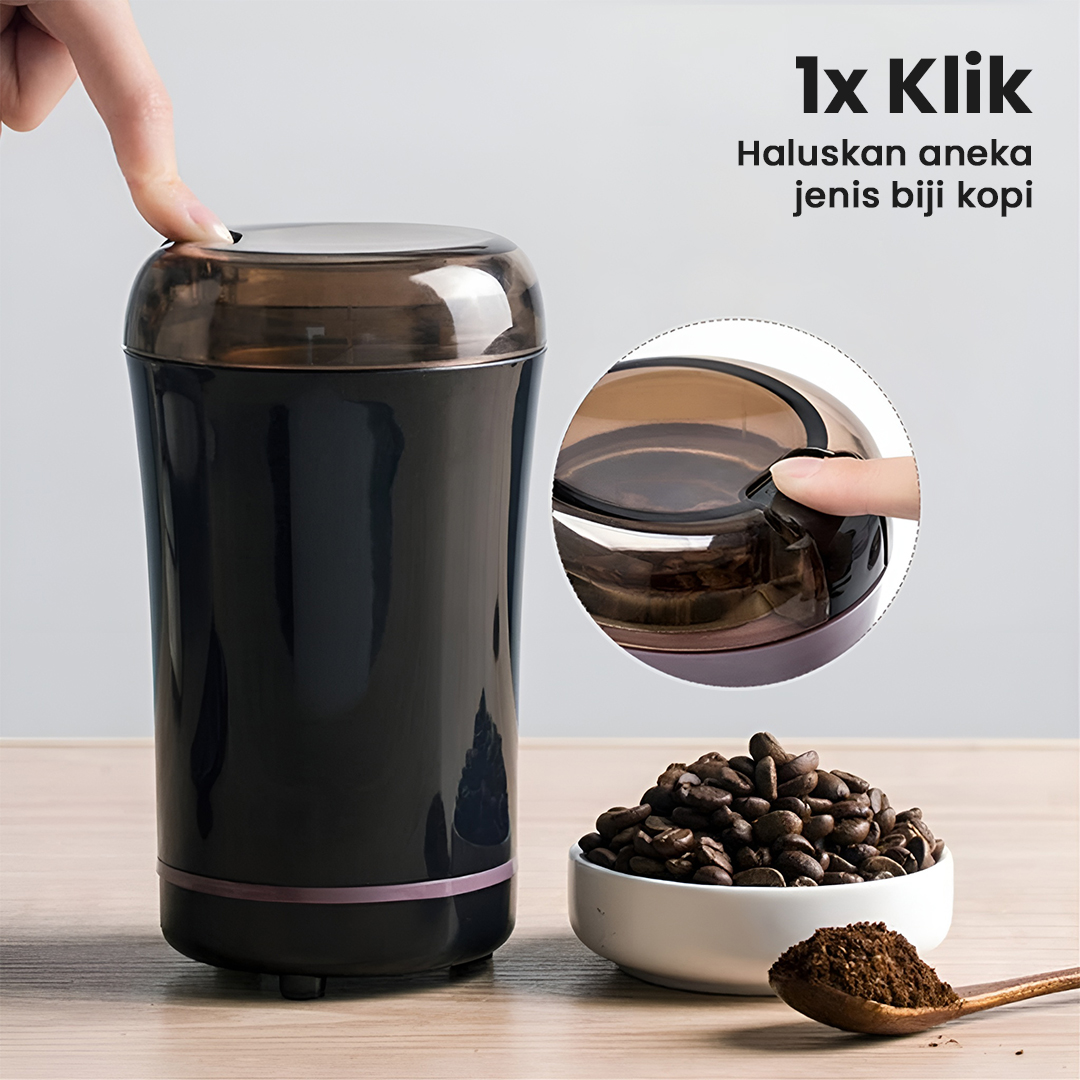 Gambar produk HOMEFISH Penggiling Kopi Elektrik Coffee Grinder Household 150W 220V - W8801