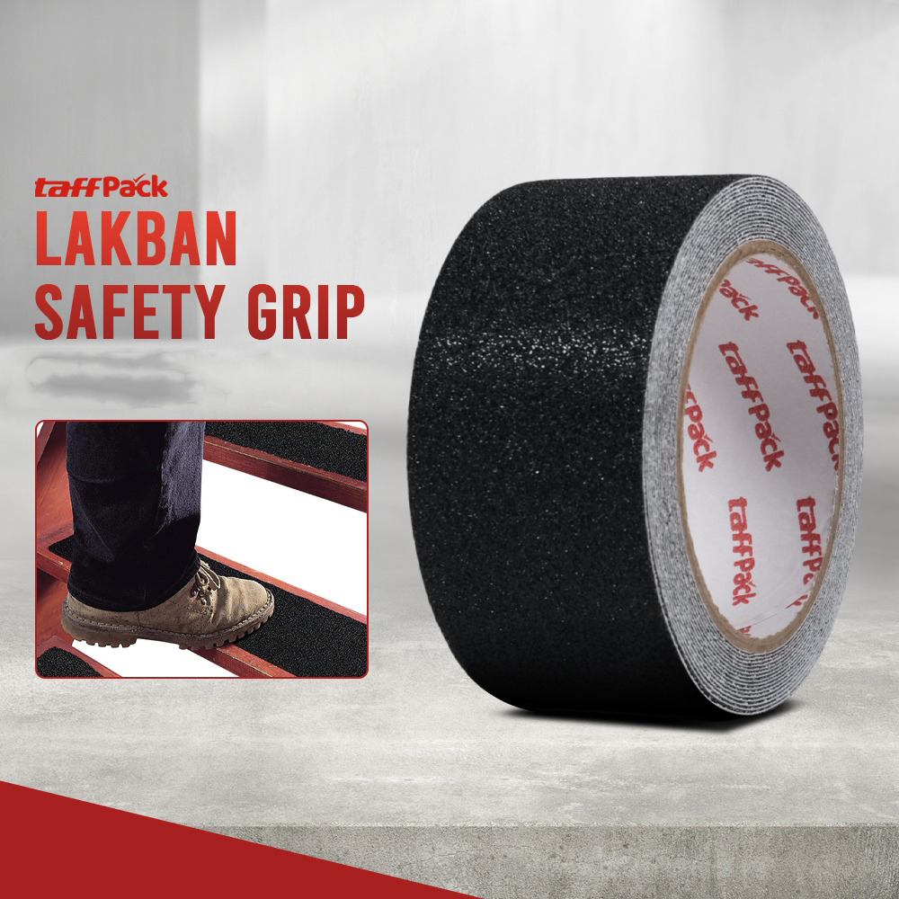 Gambar produk TaffPACK Lakban Tape Safety Grip Anti Slip 0.65mm Strong Traction 5Mx10cm