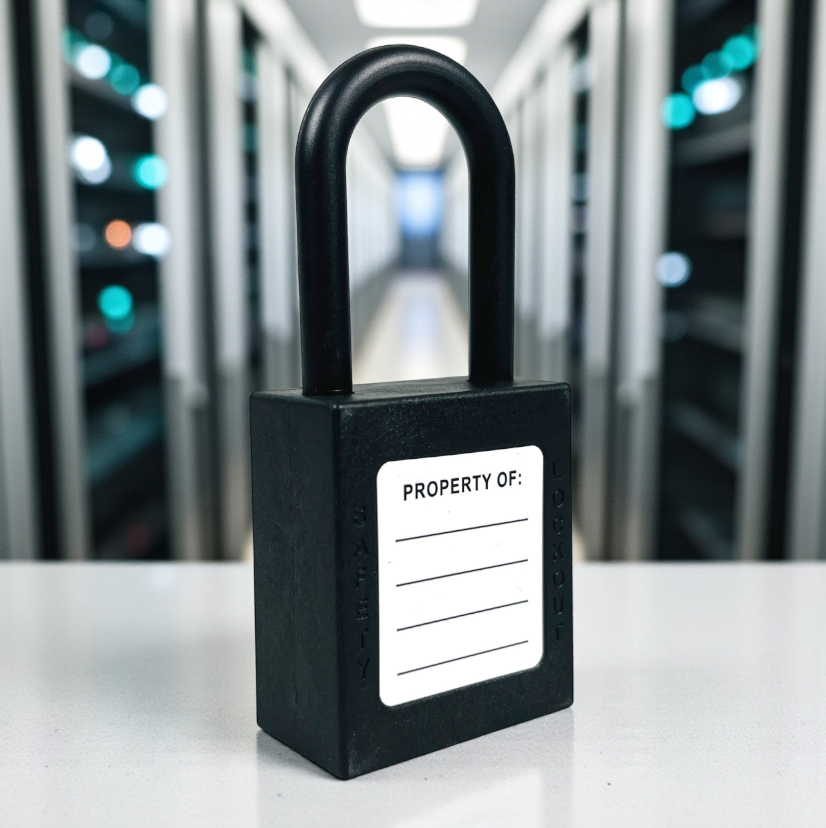 Gambar produk KS Gembok Isolasi Plastik Baja Solid Electricity Safety Padlock 38mm - KS013