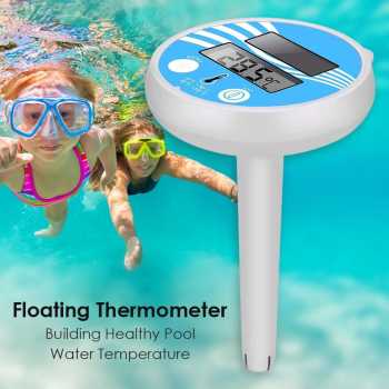 SKEIDO Termometer Kolam Renang Solar Panel Pool Floating Thermometer - SK-11