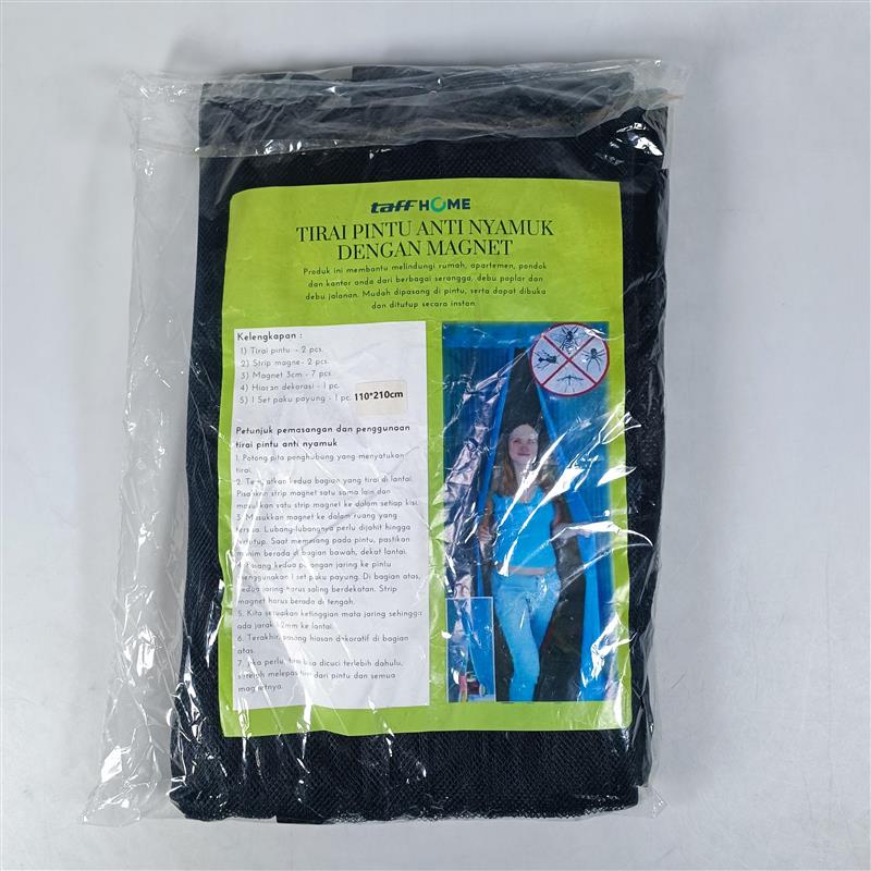 Gambar produk TaffHOME Tirai Pintu Anti Nyamuk Kelambu Magnetic Door 110x210cm - CNY-121