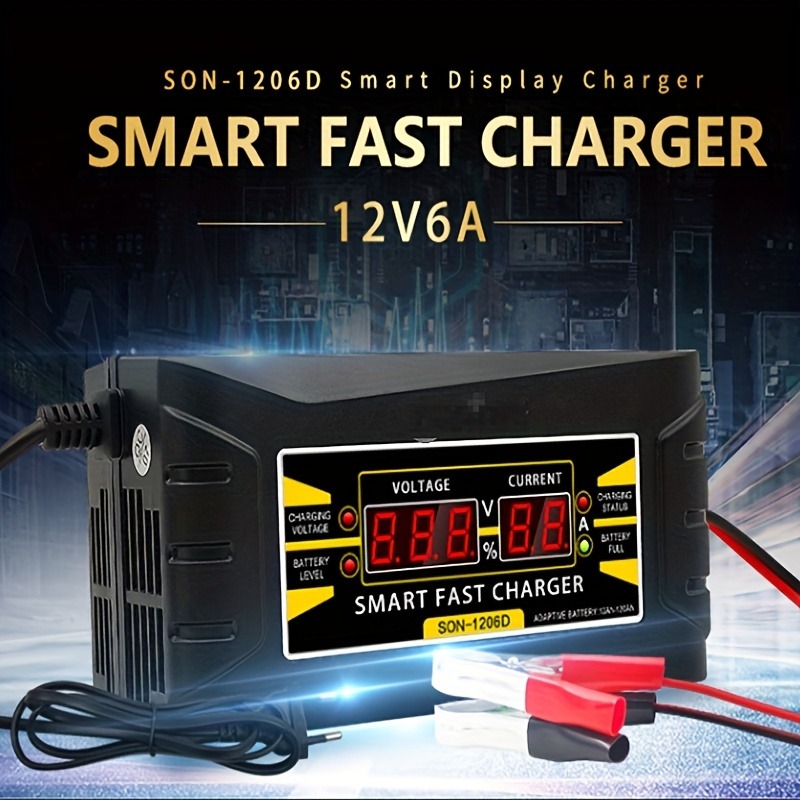 Gambar produk SUNCHONGLIC Charger Aki Mobil Motor Intelligent Battery Charger 12V 6A - 1206D