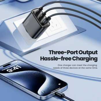 Gambar produk Toocki Kepala Charger Fast Charging GaN Multi Port USB Type C 40W - TCT40-22EU