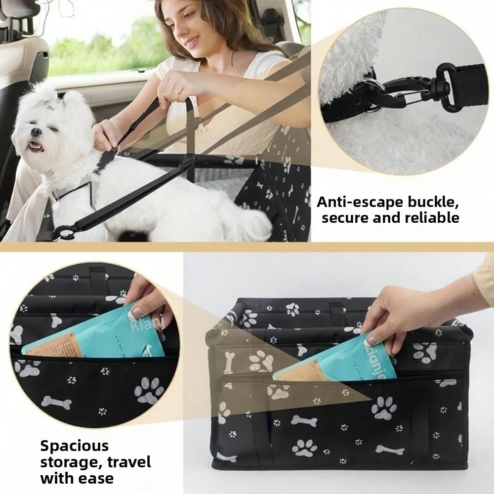 Gambar produk LVONG Pet Dog Cat Car Seat Waterproof Kursi Mobil Anjing Kucing - LV525
