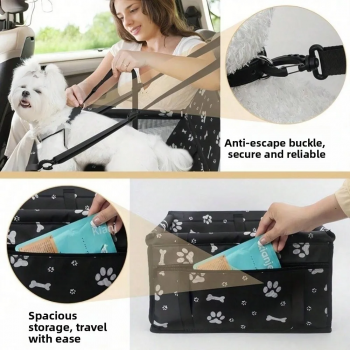 Gambar produk LVONG Pet Dog Cat Car Seat Waterproof Kursi Mobil Anjing Kucing - LV525