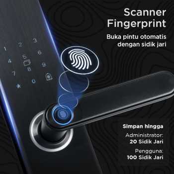 Gambar produk YONGLISHUN Smart Door Lock Fingerprint Password Card Cryptography - MJ3