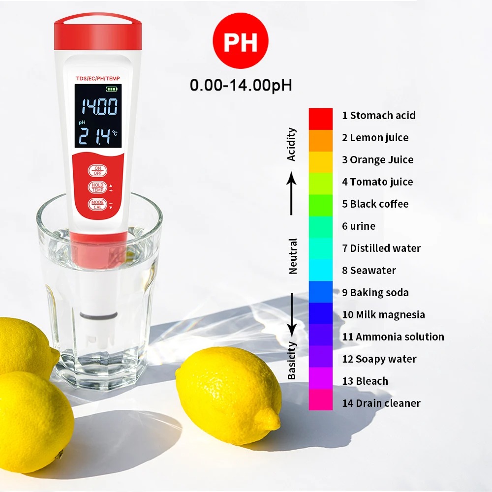 Gambar produk TOONEY Alat Pengetes Air Water Purity Quality Tester Digital 4in1 - TN359