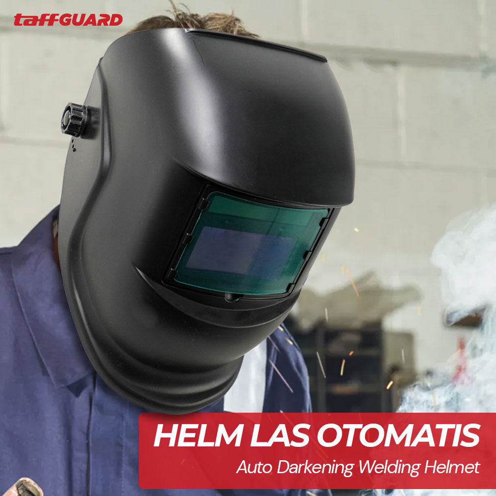 Gambar produk TaffGUARD DEKO Helm Las Otomatis Auto Darkening Welding Helmet - MZ224