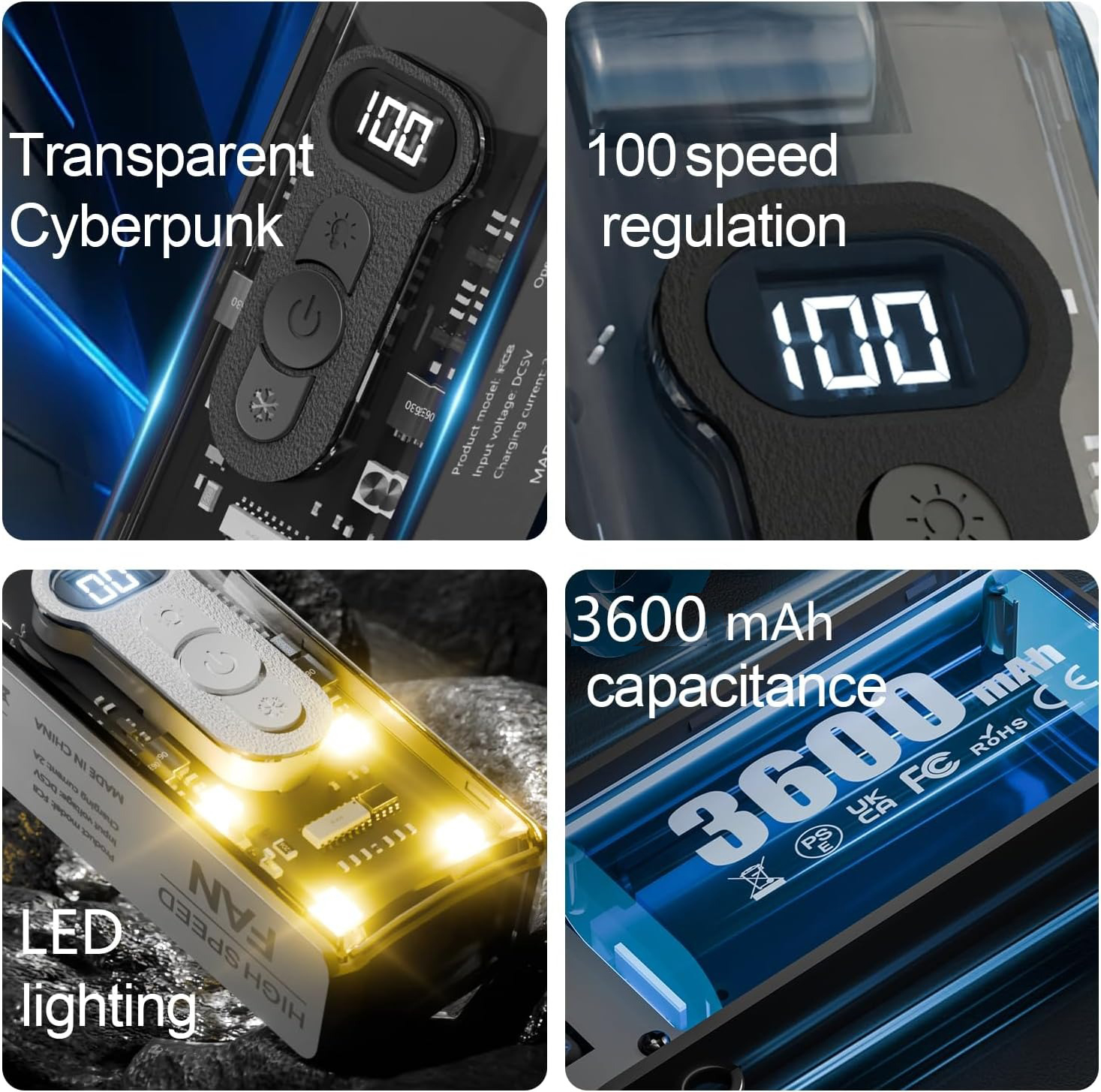 ManchiMi Kipas Angin Portable Genggam Turbo Mini Cooling Fan 3600mAh - FC8 Gambar produk ManchiMi Kipas Angin Portable Genggam Turbo Mini Cooling Fan 3600mAh - FC8