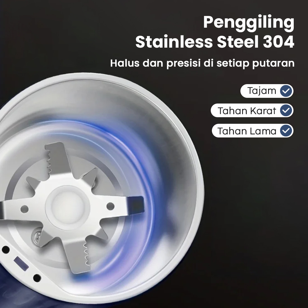Gambar produk HOMEFISH Penggiling Kopi Elektrik Coffee Grinder Household 150W 220V - W8801