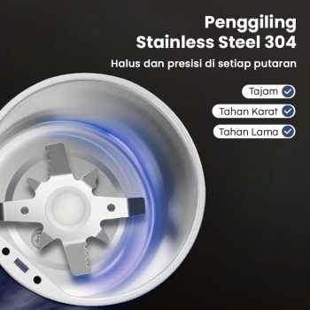 Gambar produk HOMEFISH Penggiling Kopi Elektrik Coffee Grinder Household 150W 220V - W8801