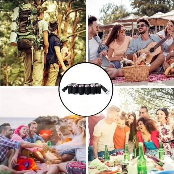 Gambar produk ELESABOX Sabuk Tempat Botol Minum Bottle Belt Beer Can Holder - EB528
