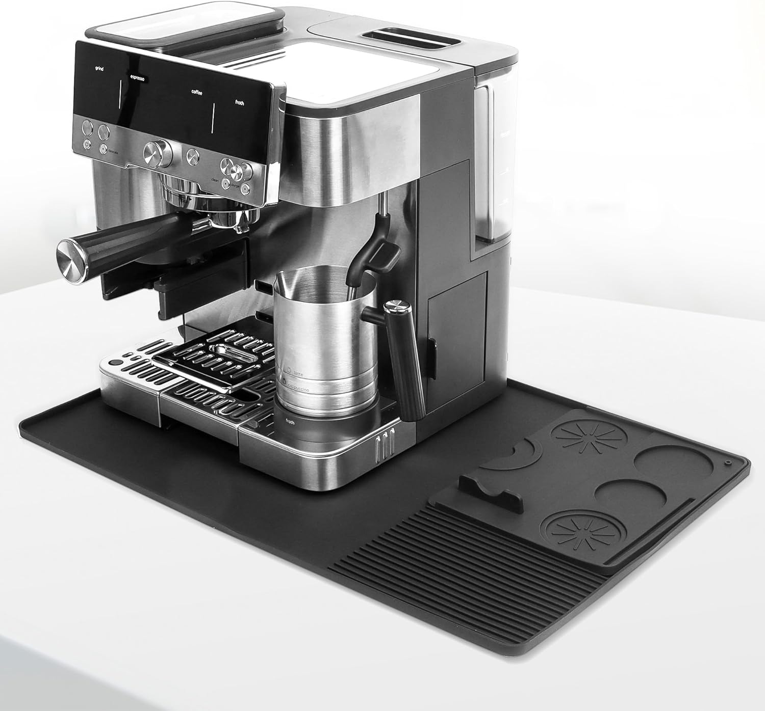 Gambar produk DRT Wadah Alas Kopi Tamper Coffee Maker Mat Silicone Tray 2in1 - D-21