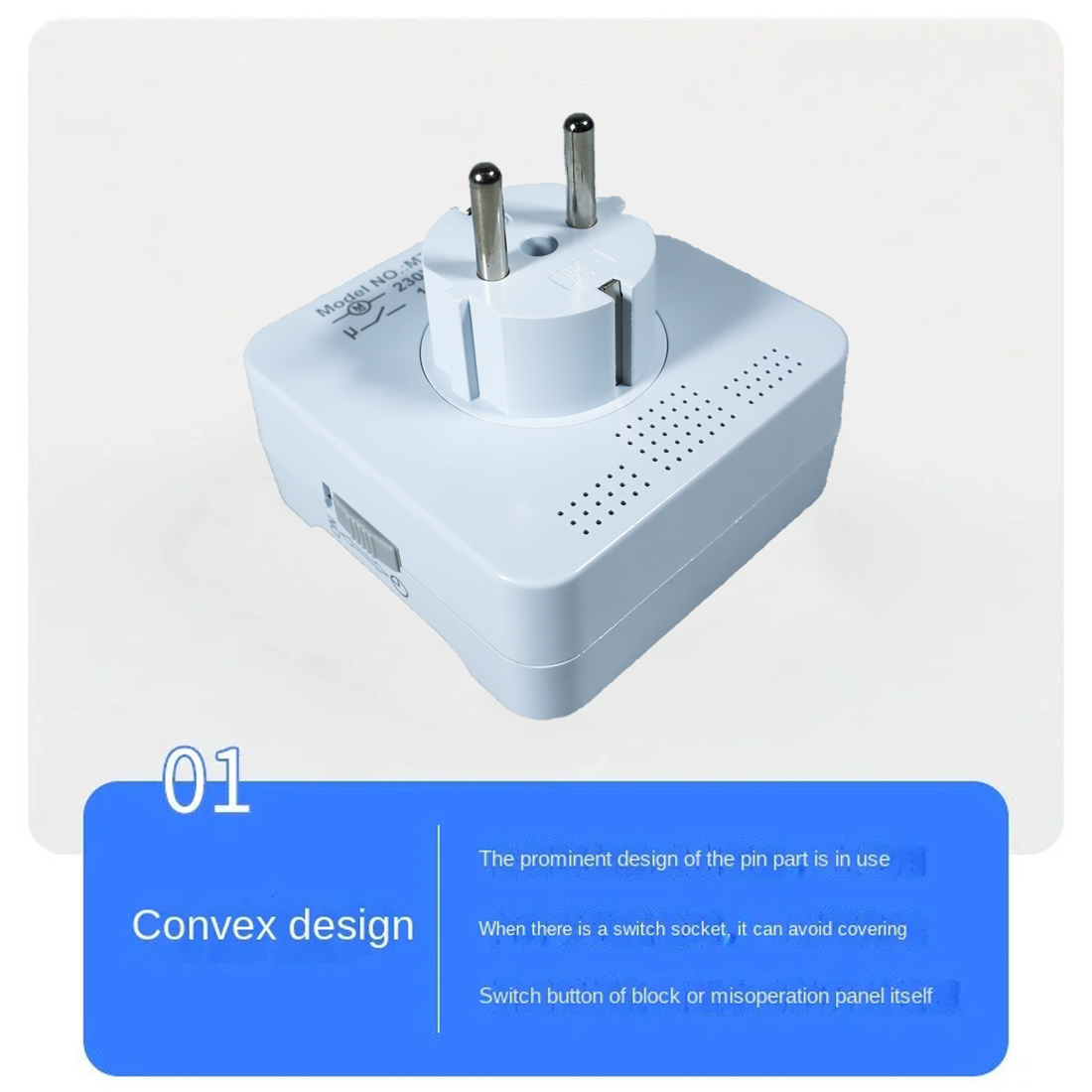 Gambar produk BLOWINS Mechanical Timer Switch Mekanikal Analog 24 Jam 16A 3600W - MT06A-GR