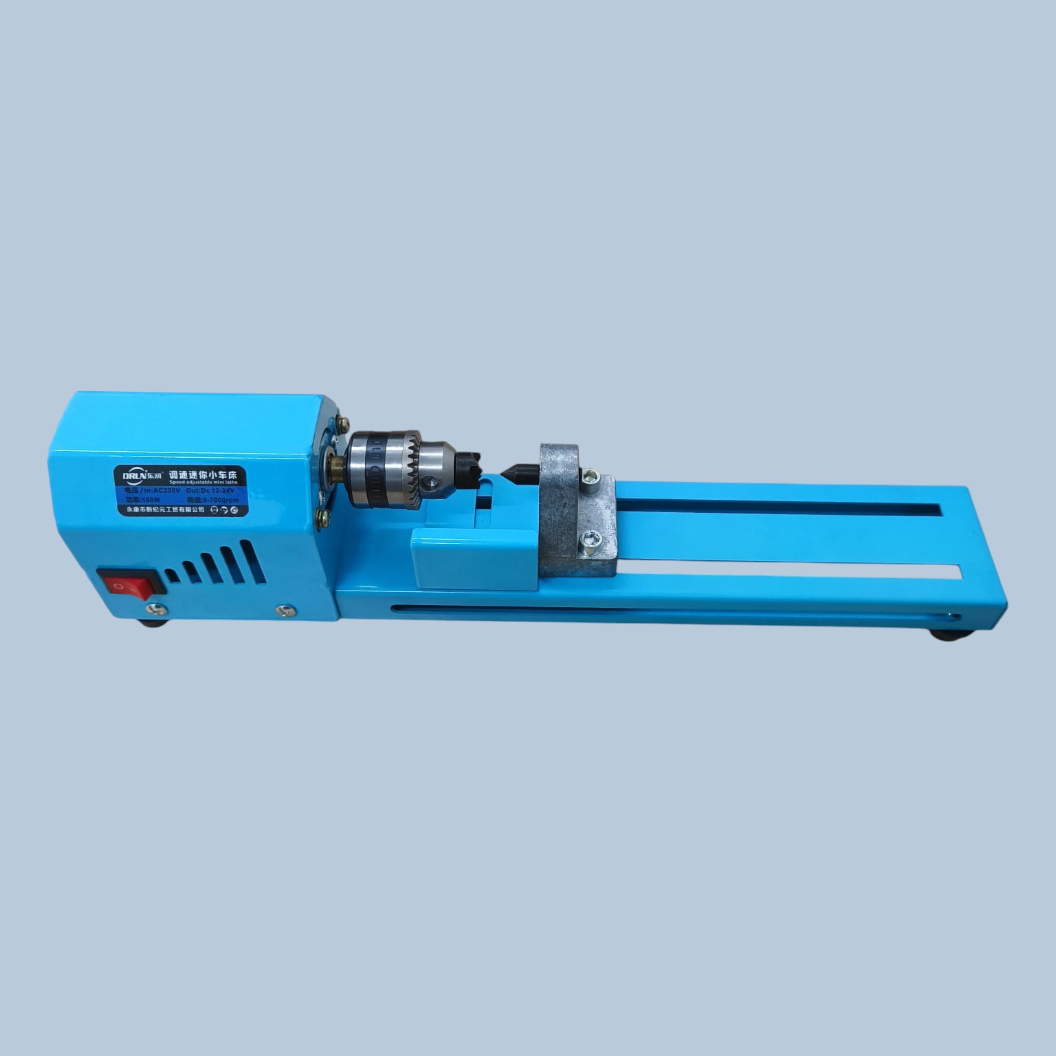 Gambar produk DRUN Mesin Bubut Kayu Mini Lathe Beads Woodworking 150W - X707