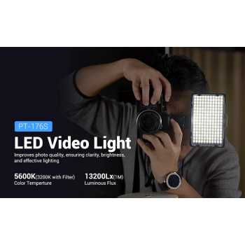 Tolifo Lampu LED Kamera Video Studio Fill Light Rechargeable 11W - PT-176S