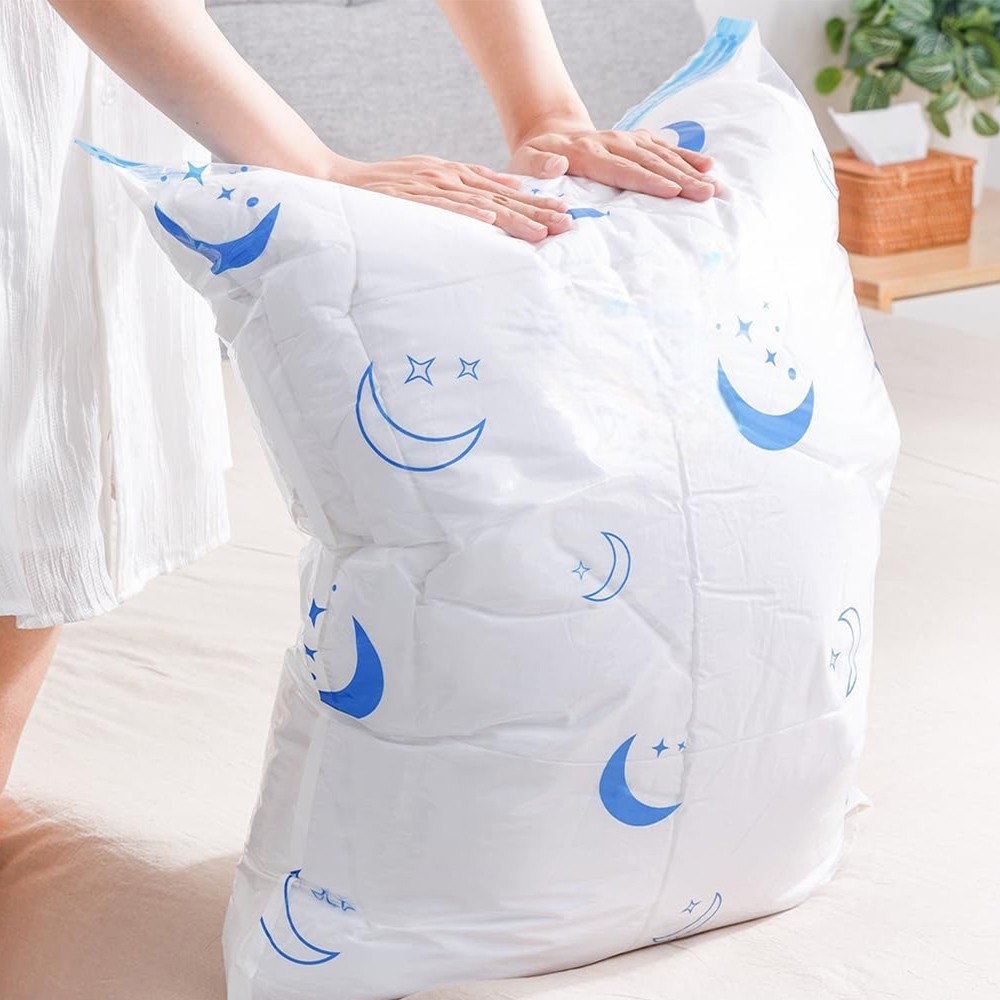 Gambar produk TaffPACK Kantong Plastik Pakaian Multifungsi Hand Roll 40x60cm Moon and Star - THR-10