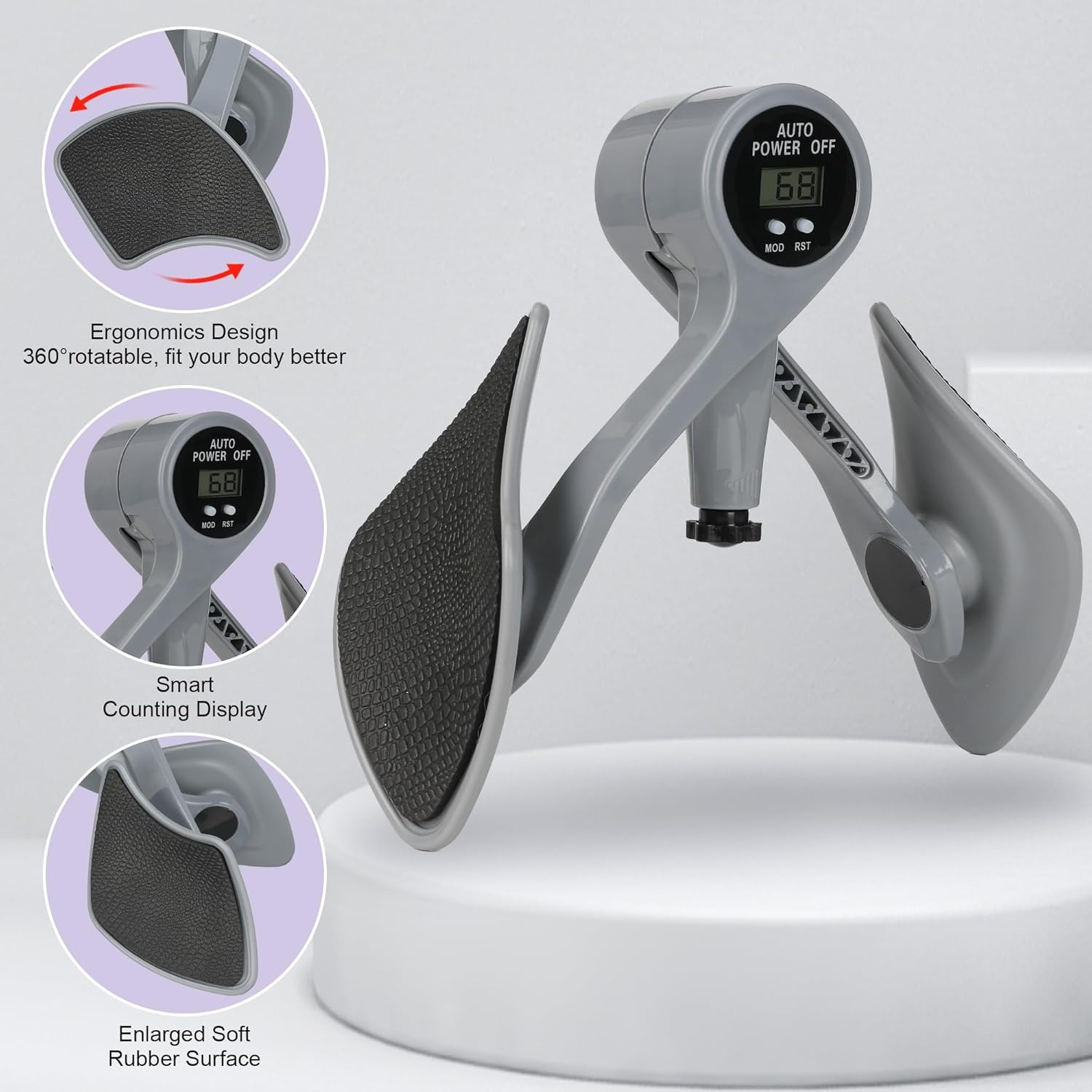Gambar produk VEKSO Alat Latihan Otot Paha Pelvic Muscle Trainer Adjustable with LCD - V70