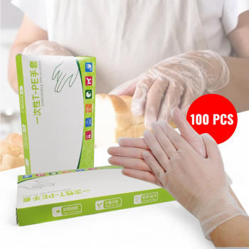 VIE LEN Sarung Tangan Plastik TPE Disposable Food Grade Glove 100 PCS - VL-10