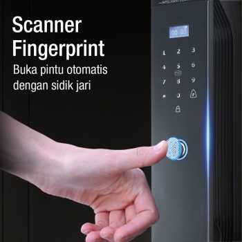 KAILILAI Smart Door Lock Fingerprint Face Recognition Password iCSee - B90 Gambar produk KAILILAI Smart Door Lock Fingerprint Face Recognition Password iCSee - B90