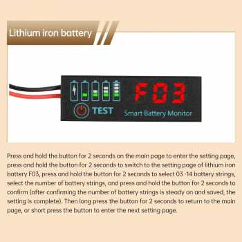 Gaqqee Indikator Kapasitas Baterai LED Battery Capacity Voltmeter - GQ-24 Gambar produk Gaqqee Indikator Kapasitas Baterai LED Battery Capacity Voltmeter - GQ-24